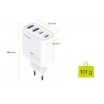 Incarcator retea Mobile Origin GaN, 40W, 3A, 2xUSB-C, 2xUSB-A, Fast Charging, Alb 13 - lerato.ro