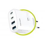 Incarcator retea Mobile Origin GaN, 40W, 3A, 2xUSB-C, 2xUSB-A, Fast Charging, Alb 10 - lerato.ro
