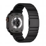 Curea din titan Mobile Origin Titanium Band Modena compatibila cu Apple Watch Ultra 49mm, Negru 2 - lerato.ro