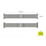 Curea din titan Mobile Origin Titanium Band Modena compatibila cu Apple Watch Ultra 49mm, Silver 3 - lerato.ro