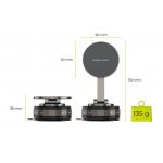 Suport auto Mobile Origin Mag Vacuum EasyMount O3, Rotire 360 grade, Negru 6 - lerato.ro