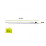 Stylus Pen Mobile Origin PE1, Activ, Autonomie 10h, 130mAh, Varf rezerva inclus, USB-C, Alb 7 - lerato.ro