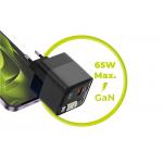 Incarcator retea Mobile Origin GaN Display Charger PW2, 65W, 3A,  1 x Cablu USB-C, 1x USB-C, 1x USB-A, Fast Charging, Negru 13 - lerato.ro