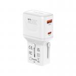 Adaptor retea Mobile Origin Travel Adapter GaN, 35W, 1xUSB-C, 1xUSB-A, Compatibil cu prize EU/UK/US/AU, Alb 14 - lerato.ro