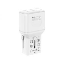 Adaptor retea Mobile Origin Travel Adapter GaN, 35W, 1xUSB-C, 1xUSB-A, Compatibil cu prize EU/UK/US/AU, Alb