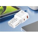 Adaptor retea Mobile Origin Travel Adapter GaN, 35W, 1xUSB-C, 1xUSB-A, Compatibil cu prize EU/UK/US/AU, Alb 8 - lerato.ro