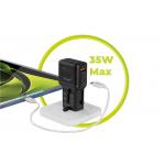 Adaptor retea Mobile Origin Travel Adapter GaN, 35W, 1xUSB-C, 1xUSB-A, Compatibil cu prize EU/UK/US/AU, Negru 11 - lerato.ro