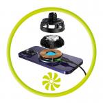 Suport auto Mobile Origin CA24, Air Vent Mount,Compatibil MagSafe, Rotire 360 grade, Incarcare Wireless 25W, Negru 16 - lerato.ro