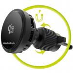 Suport auto Mobile Origin CA24, Air Vent Mount,Compatibil MagSafe, Rotire 360 grade, Incarcare Wireless 25W, Negru 8 - lerato.ro