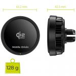 Suport auto Mobile Origin CA24, Air Vent Mount,Compatibil MagSafe, Rotire 360 grade, Incarcare Wireless 25W, Negru 9 - lerato.ro