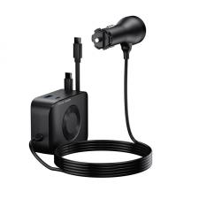 Accesorii auto, Incarcator auto Mobile Origin CA23, 2 x USB-A si 1 x USB-C, 2 x Cablu USB-C, 75W, 3A, Negru, lerato.ro