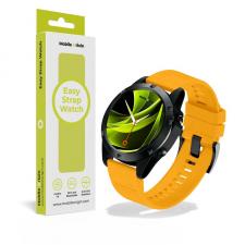 Curea silicon Mobile Origin Easy Strap compatibila cu ceasurile Garmin, 22mm, Galben