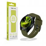 Curea silicon Mobile Origin Easy Strap compatibila cu ceasurile Garmin, 20mm, Dark Green 3 - lerato.ro