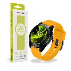 Curea silicon Mobile Origin Easy Strap compatibila cu ceasurile Garmin, 26mm, Galben