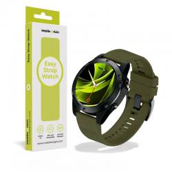 Curea silicon Mobile Origin Easy Strap compatibila cu ceasurile Garmin, 22mm, Dark Green