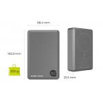 Baterie externa portabila Mobile Origin PB14, 20000 mAh, PD 30W, 2x USB-C, Incarcare Wireless 15W, Gri 6 - lerato.ro