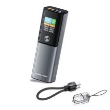 Baterie externa portabila Mobile Origin PB12, 14000 mAh, PD 100W, 1x USB-C, 1x USB-A, Display TFT, Gri