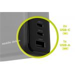 Incarcator retea Mobile Origin PW21 cu display, 2x USB-C, 1x USB-A, 140W, 5A, Negru 13 - lerato.ro