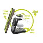 Statie de incarcare 3 in 1 Mobile OriginPW28, Incarcare Wireless 15W, Compatibil MagSafe, Fast Charging, Negru 19 - lerato.ro