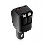 Incarcator auto Mobile Origin, 1x USB-C, 1xUSB-A, 2x Cablu USB-C, 90W, Negru 10 - lerato.ro