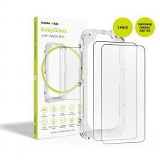 Set 2 folii sticla securizata Mobile Origin EasyGlass, Sistem de montare inclus, compatibile cu Samsung Galaxy A27 5G, Transparent