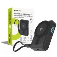 Baterie externa Mobile Origin PB19 Qi2, 10000mAh, 20W, USB-C, MagSafe, Incarcare Wireless 15W, Negru