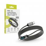 Cablu pentru incarcare si transfer de date Mobile Origin CB18, 2x USB-C, 240W, 5A, 80Gbps, 8K / 60Hz, Afisaj LED, Lungime 1.5m, Negru 3 - lerato.ro