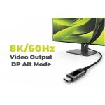 Cablu pentru incarcare si transfer de date Mobile Origin CB18, 2x USB-C, 240W, 5A, 80Gbps, 8K / 60Hz, Afisaj LED, Lungime 1.5m, Negru 10 - lerato.ro