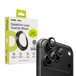 Protectie camera foto Mobile Origin Sapphire Lens Guards compatibila cu iPhone 18 Pro Max / 18 Pro, Negru 3 - lerato.ro