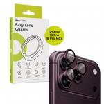 Protectie camera foto Mobile Origin Easy Lens Guards compatibila cu iPhone 18 Pro Max / 18 Pro, Burgundy 3 - lerato.ro