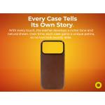 Husa Mobile Origin Leather Case cu MagSafe compatibila cu iPhone 18 Pro / 17 Pro, Maro 15 - lerato.ro