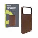Husa Mobile Origin Leather Case cu MagSafe compatibila cu iPhone 18 Pro Max / 17 Pro Max, Maro 3 - lerato.ro