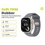 Curea din fluoroelastomer Mobile Origin IV compatibila cu Apple Watch 42/44/45/46/49 mm, Gri 8 - lerato.ro