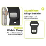 Curea din fluoroelastomer Mobile Origin IV compatibila cu Apple Watch 42/44/45/46/49 mm, Negru 11 - lerato.ro