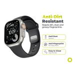 Curea din fluoroelastomer Mobile Origin IV compatibila cu Apple Watch 42/44/45/46/49 mm, Negru 9 - lerato.ro