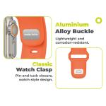 Curea din fluoroelastomer Mobile Origin IV compatibila cu Apple Watch 42/44/45/46/49 mm, Portocaliu 11 - lerato.ro