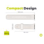 Curea din fluoroelastomer Mobile Origin IV compatibila cu Apple Watch 42/44/45/46/49 mm, Starlight 12 - lerato.ro