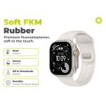 Curea din fluoroelastomer Mobile Origin IV compatibila cu Apple Watch 42/44/45/46/49 mm, Starlight 8 - lerato.ro