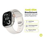 Curea din fluoroelastomer Mobile Origin IV compatibila cu Apple Watch 42/44/45/46/49 mm, Starlight 9 - lerato.ro