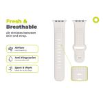 Curea din fluoroelastomer Mobile Origin IV compatibila cu Apple Watch 42/44/45/46/49 mm, Starlight 10 - lerato.ro