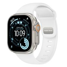 Accesorii Smartwatch, Curea din fluoroelastomer Mobile Origin IV compatibila cu Apple Watch 42/44/45/46/49 mm, Albastru Luminiscent, lerato.ro