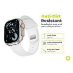 Curea din fluoroelastomer Mobile Origin IV compatibila cu Apple Watch 42/44/45/46/49 mm, Albastru Luminiscent 11 - lerato.ro