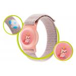 Husa si curea pentru copii Mobile Origin AirTag Strap compatibila cu Apple AirTag, Roz 4 - lerato.ro