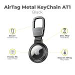 Breloc metalic Mobile Origin AT1 compatibila cu Apple AirTag, Negru 5 - lerato.ro
