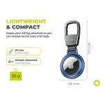 Breloc metalic Mobile Origin AT1 compatibila cu Apple AirTag, Albastru 12 - lerato.ro