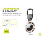 Breloc metalic Mobile Origin AT1 compatibila cu Apple AirTag, Gold 12 - lerato.ro