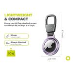 Breloc metalic Mobile Origin AT1 compatibila cu Apple AirTag, Mov 12 - lerato.ro