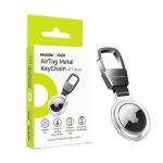Breloc metalic Mobile Origin AT1 compatibila cu Apple AirTag, Silver 3 - lerato.ro