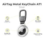 Breloc metalic Mobile Origin AT1 compatibila cu Apple AirTag, Silver 5 - lerato.ro