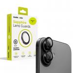 Protectie sticla camera foto Mobile Origin Sapphire Lens compatibila cu iPhone 17, Negru 2 - lerato.ro